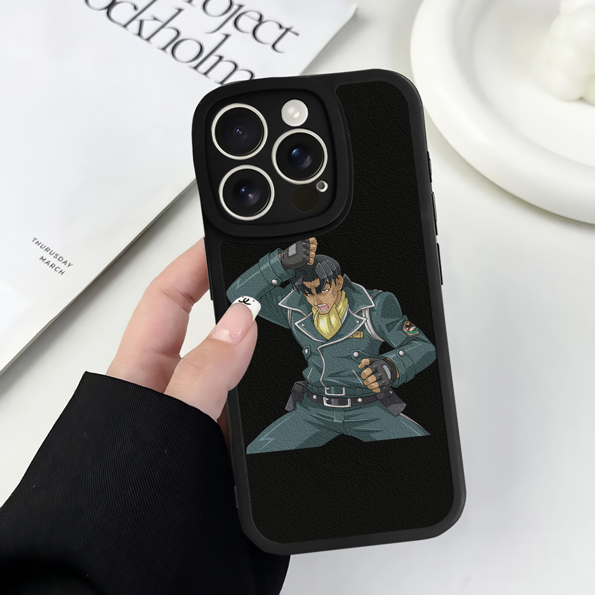 （画像用） 遊☆戯☆王 Yu-Gi-Oh! 【iPhone 16シリーズ対応】シリコンスマホケース（レザー調） 材質：シリコン